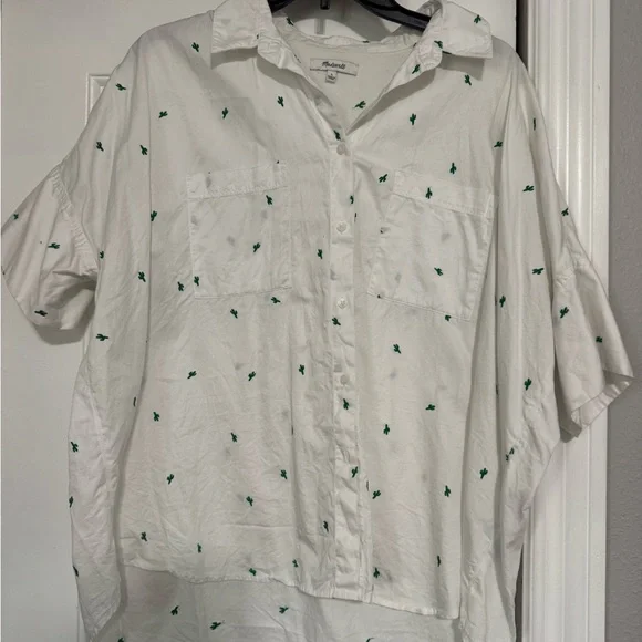 Madewell Embroidered Cactus Shirt - Picture 3 of 7